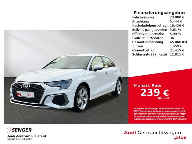 Audi A3 Sportback 40 TFSI e S line MMI LED Tempomat