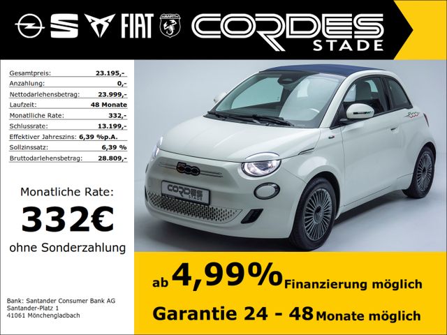 Fiat 500e Cabrio Icon Automatik Faltdach Kamera (220)