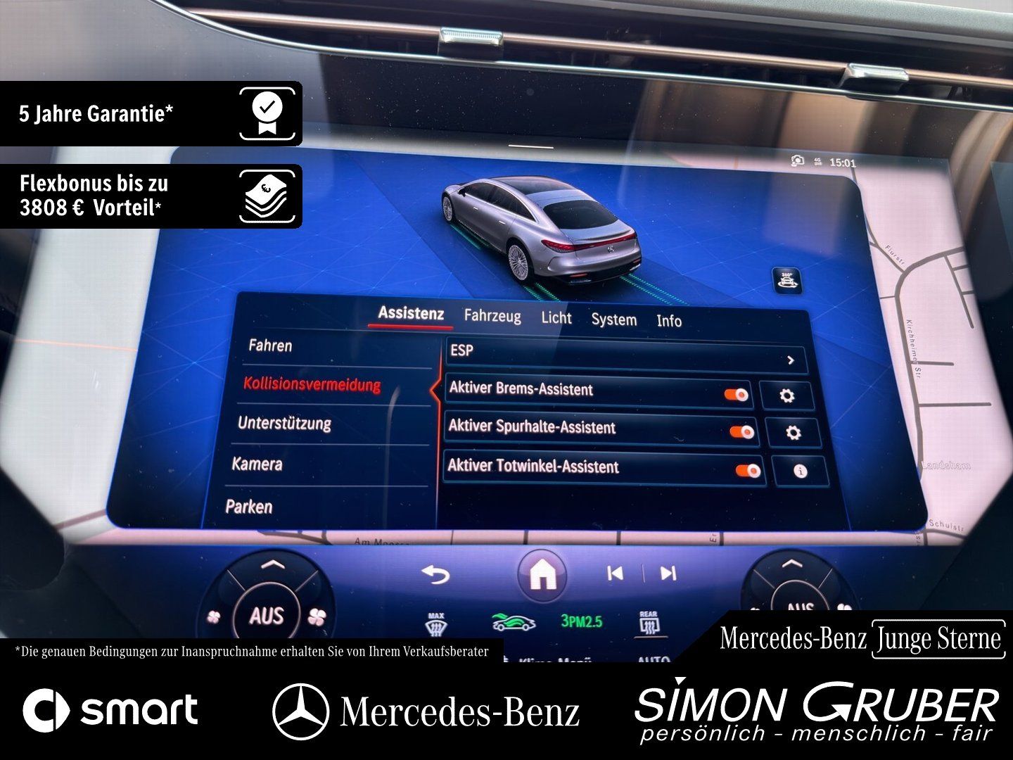 Fahrzeugabbildung Mercedes-Benz EQS 500 4M AMG Massage Sitzklima AHK Mod 2026