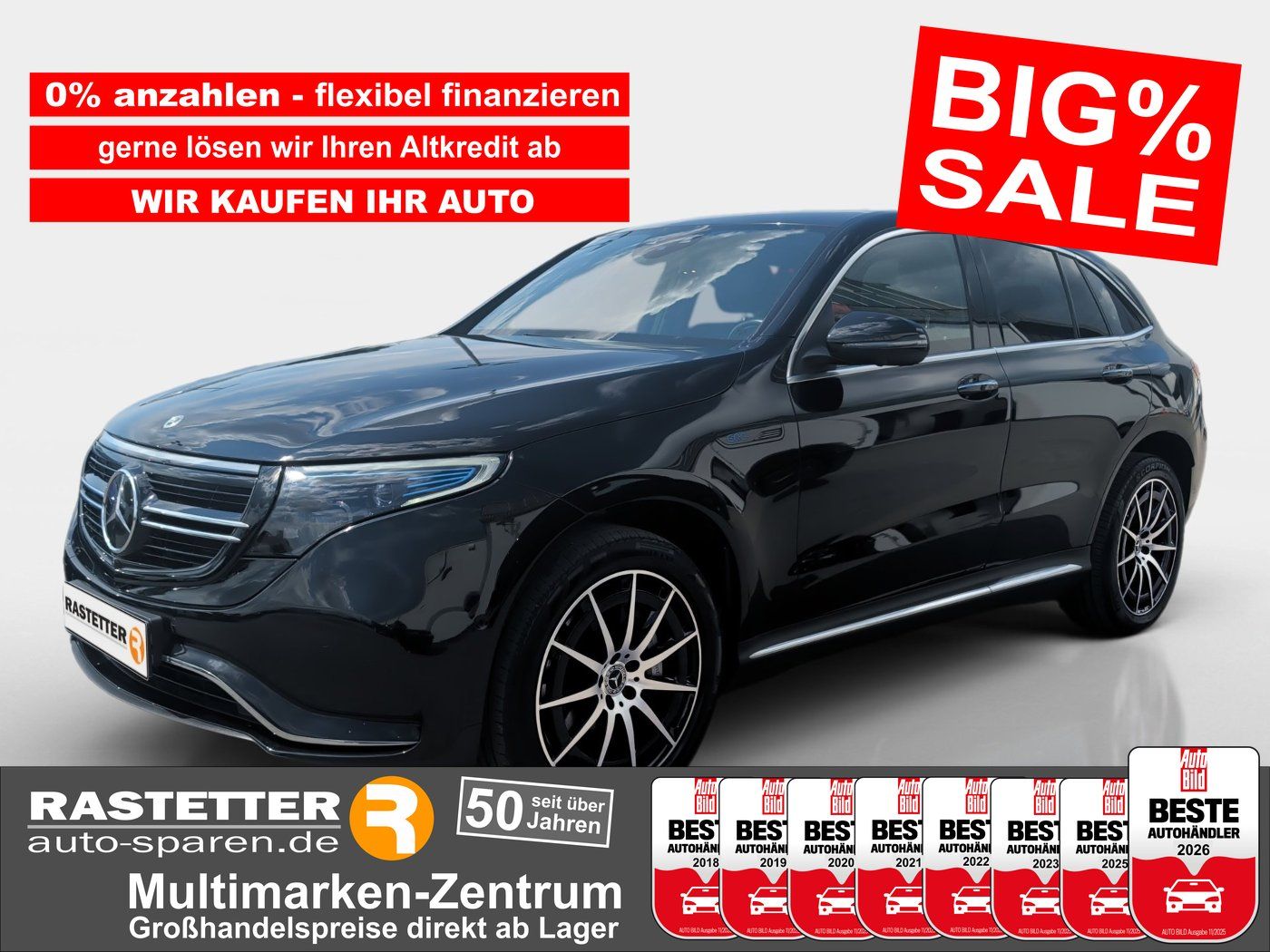 MERCEDES-BENZ EQC 400 4M AMG Distro+AHK+SD+360+Keyless
