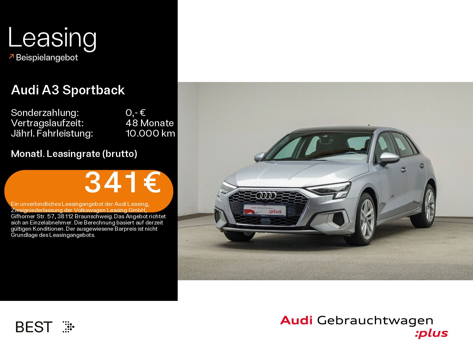 Audi A3 Sportback advanced 35 TDI AHK, ACC, Pano