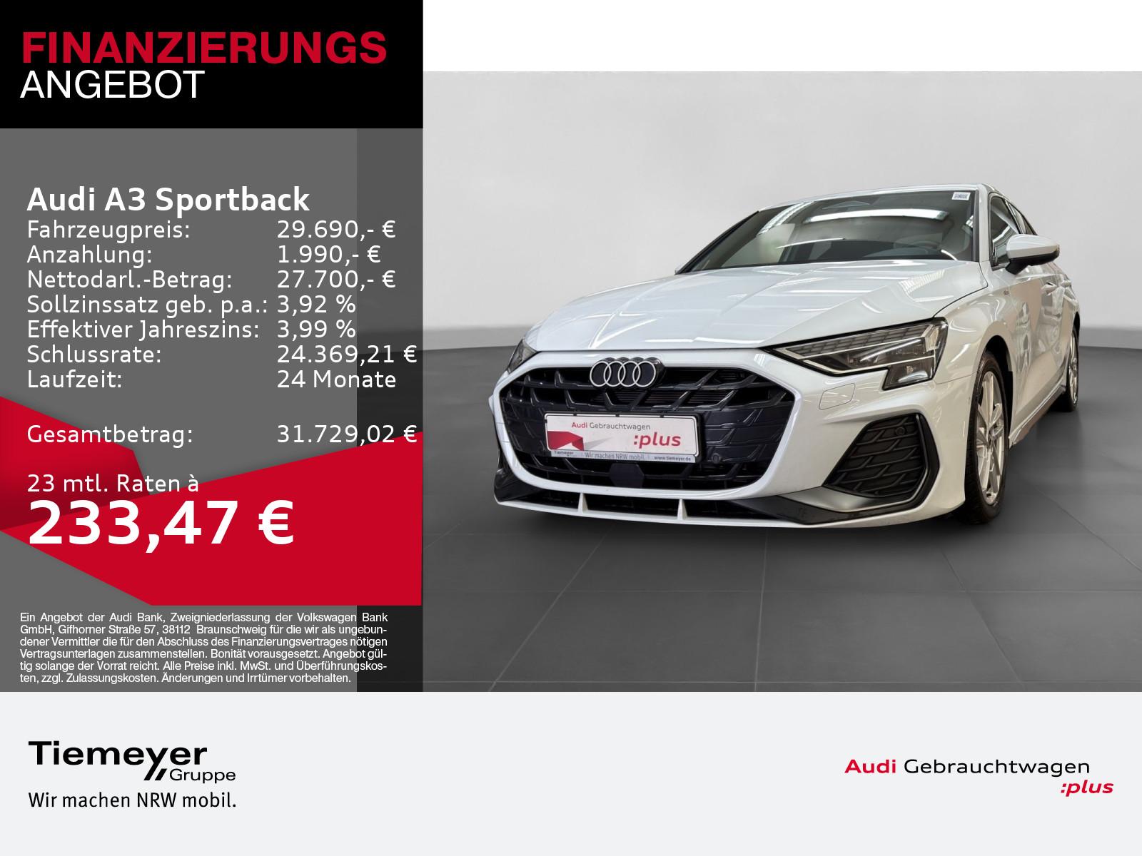 Audi A3 Sportback TDI S LINE LED KAMERA