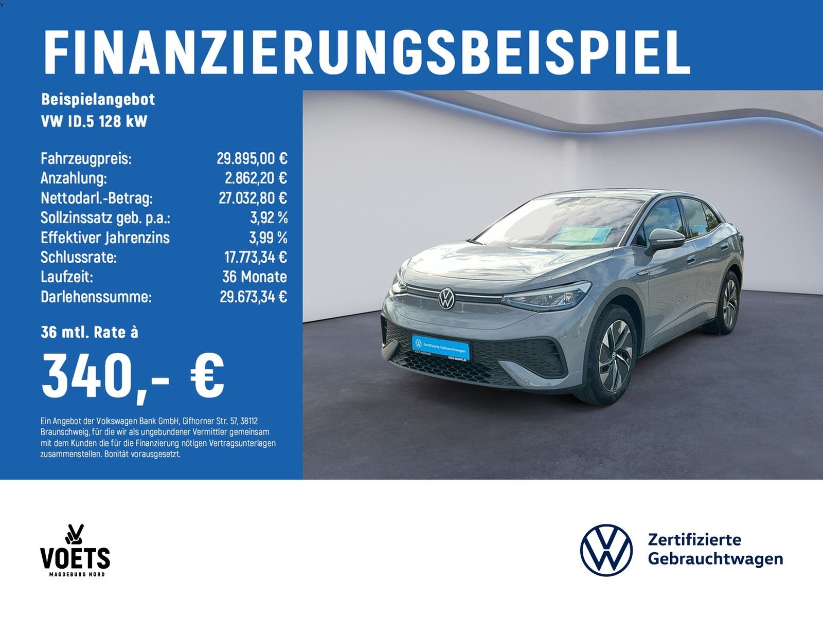 Volkswagen ID.5 128 kW Pro LED NAVI ACC KAM SHZ foto 1