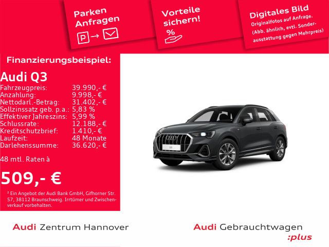 Audi Q3 S line 35 TDI Kamera Leder virtual LED Navi