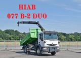 Renault MIDLUM 220 DXI *KIPPER 3,80m *HIAB 077 B-2 DUO - Renault Midlum