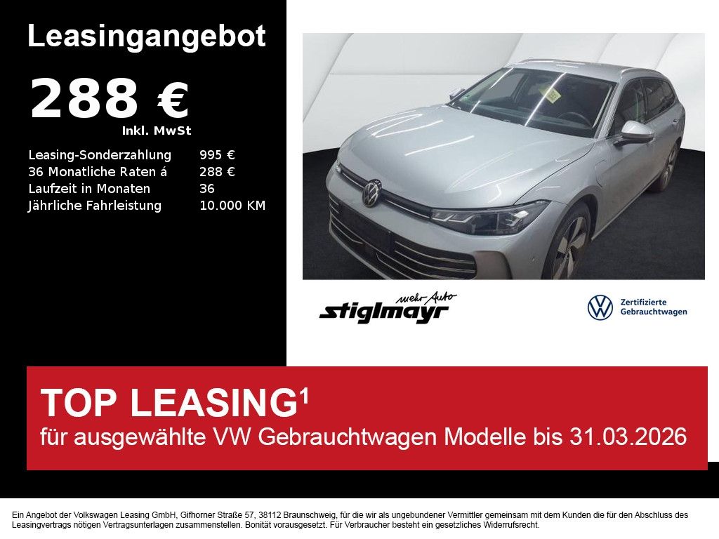 Volkswagen Passat Variant Business 1.5 eHybrid ACC+AHK+HUD+