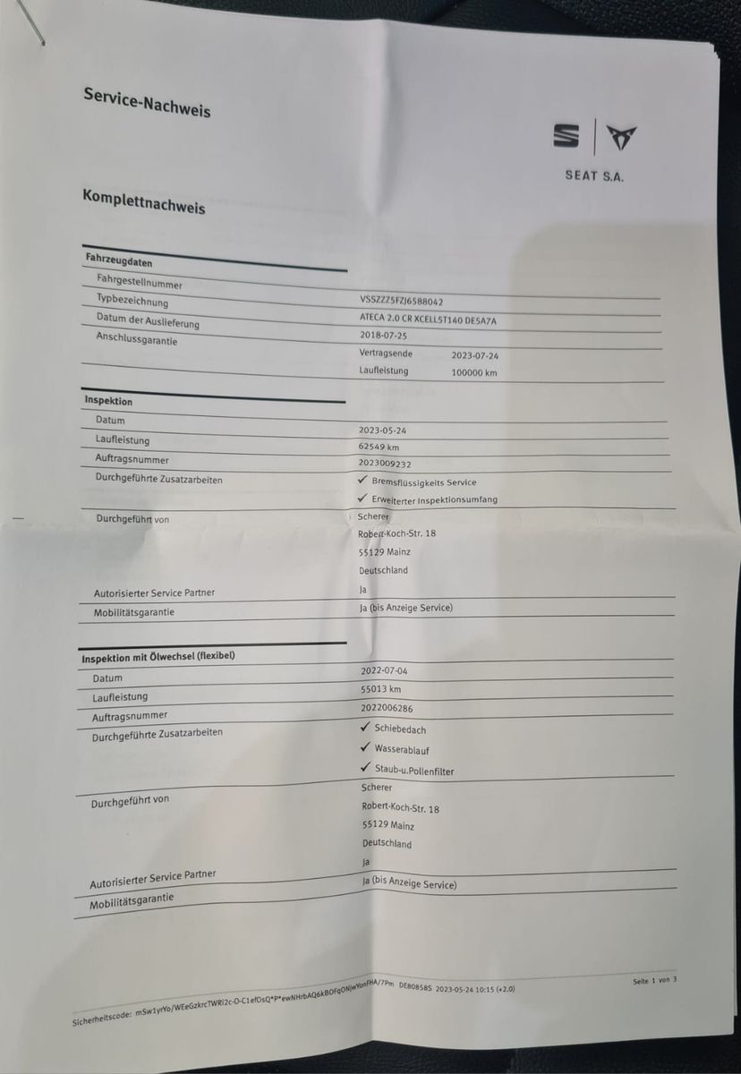 Fahrzeugabbildung SEAT Ateca Xcellence 4Drive / LED / NAVI / KAMERA