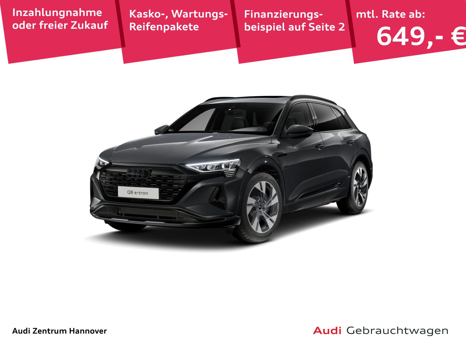 Audi Q8 e-tron 55 advanced quattro Pano foto 1