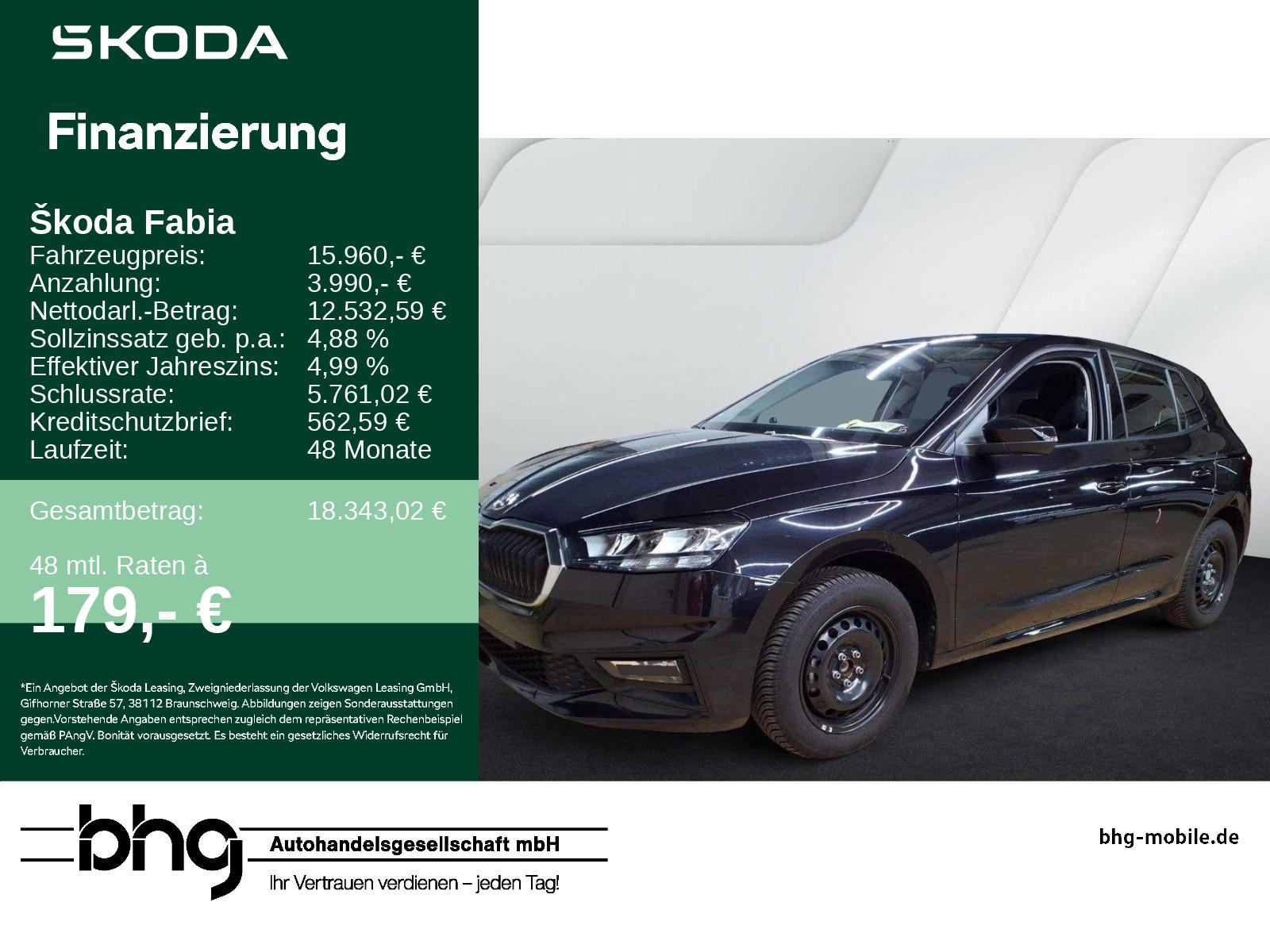Skoda Fabia Essence 1,0 TSI SHZ Bluetooth PDC Klima
