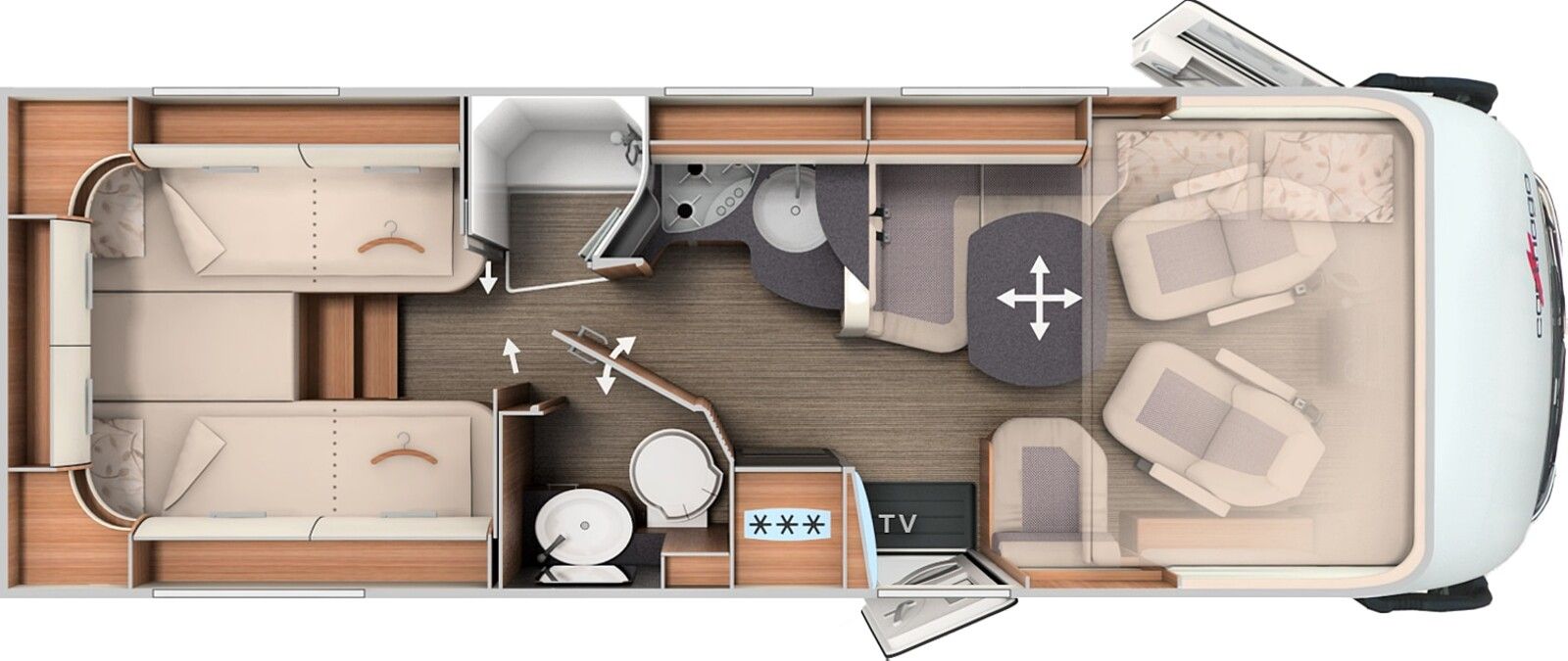 Fahrzeugabbildung Carthago C2-tourer I 145 RB LE comfort Navi, TV, Markise