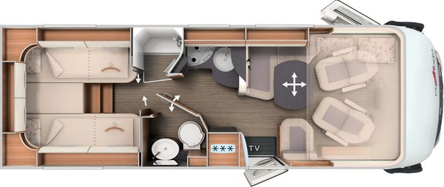 Carthago C2-tourer I 145 RB LE comfort Navi, TV, Markise