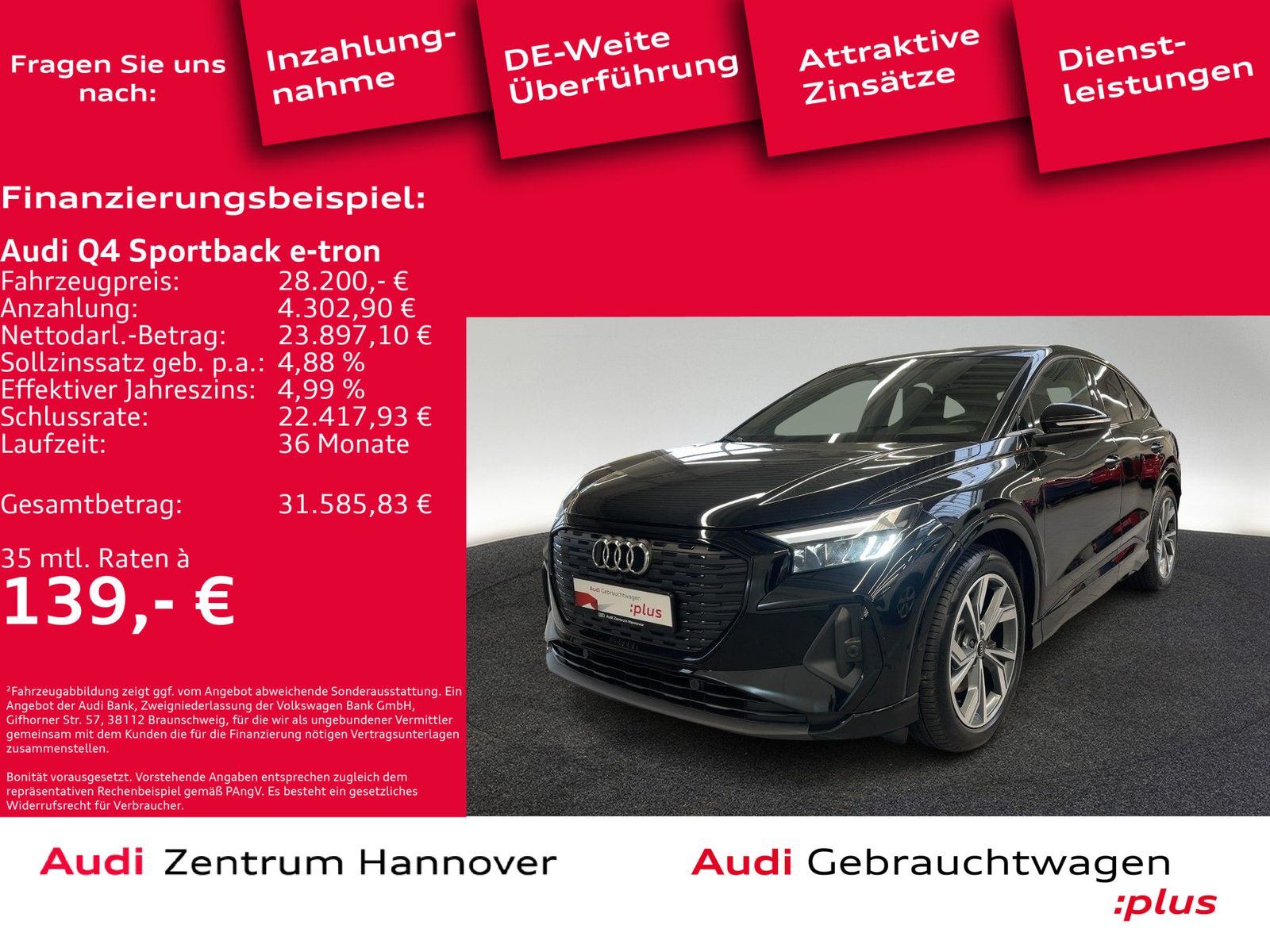 Audi Q4 Sportback 35 e-tron LED Kamera Navi virtual M