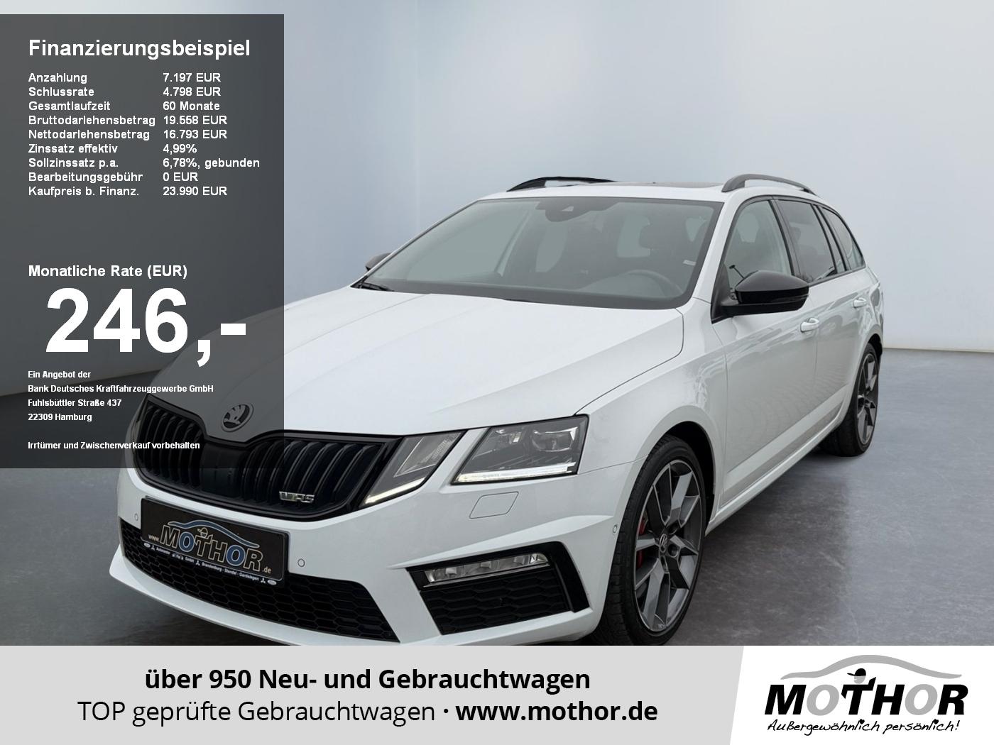 Skoda Octavia RS Combi 2.0 TSI ACC+PDC+KAM+NAVI+SHZ