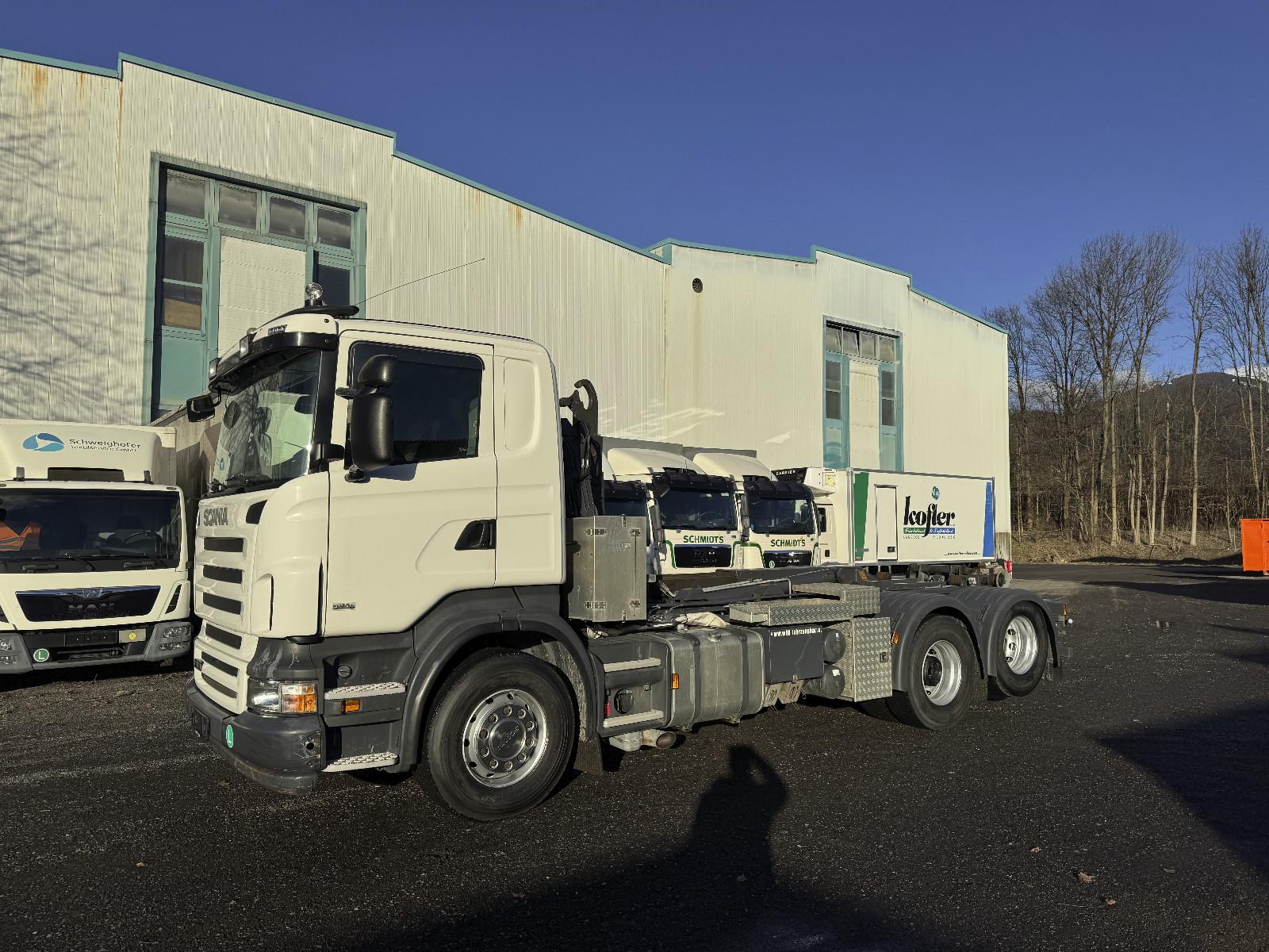 Scania R 400 Abrollkipper 6x2 Lift achse Klima Retarder