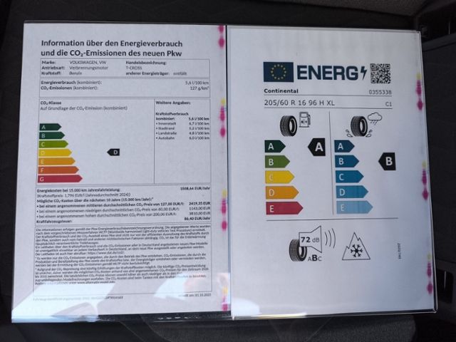 Fahrzeugabbildung Volkswagen T-Cross ENERGY 1.0 TSI OPF 70 kW (95 PS) 5-Gang