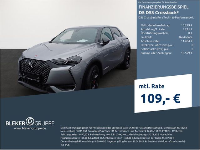 DS Automobiles DS3 Crossback PureTech 130 Performance Line Aut