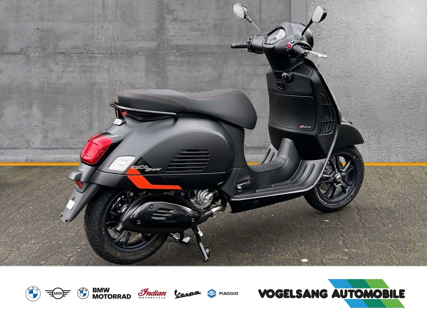 Fahrzeugabbildung Vespa GTS 125 Super Sport, Black Parts, Voll LED, Keyl