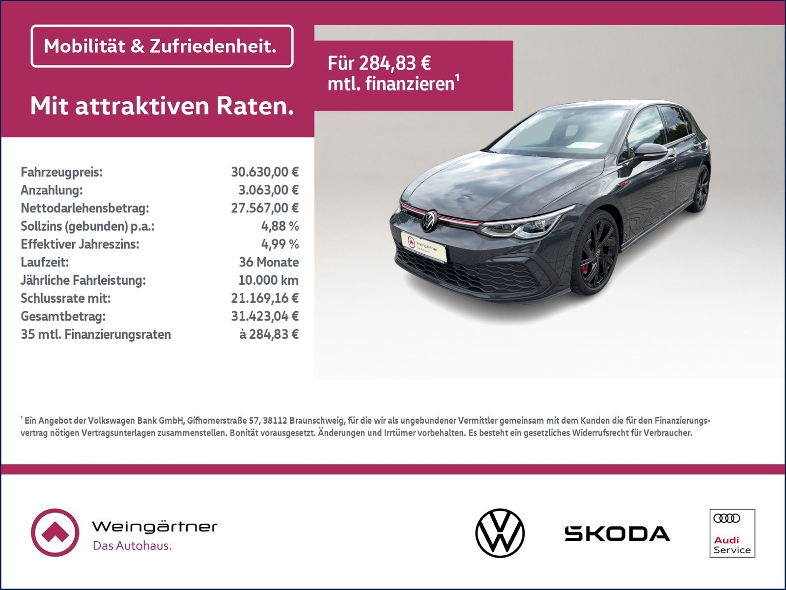 Golf VIII GTI, ACC, Alu Bergamo 18", Winterpaket