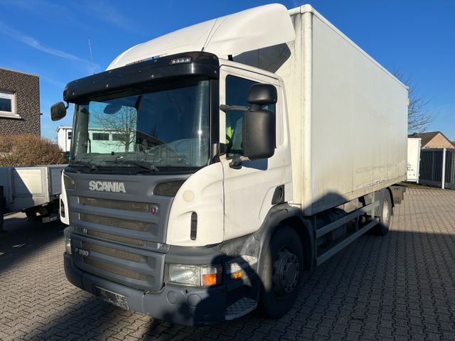 Scania P280 DB 4x2 MNA Koffer LBW 1500kg Klim Tüv 03/25