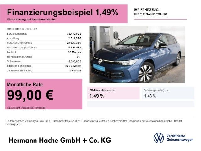 Volkswagen Golf 8 Goal 2.0 TDI DSG AHK NAVI SHZ Klima Navi foto 1