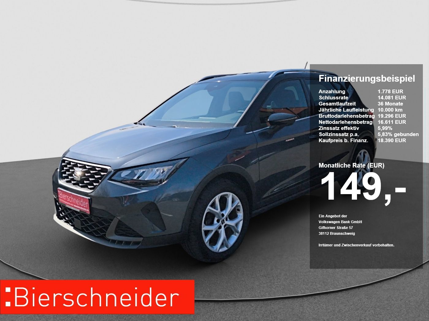 Seat ARONA 1.0 TSI DSG FR ACC RFK PDC KEYLESS LED