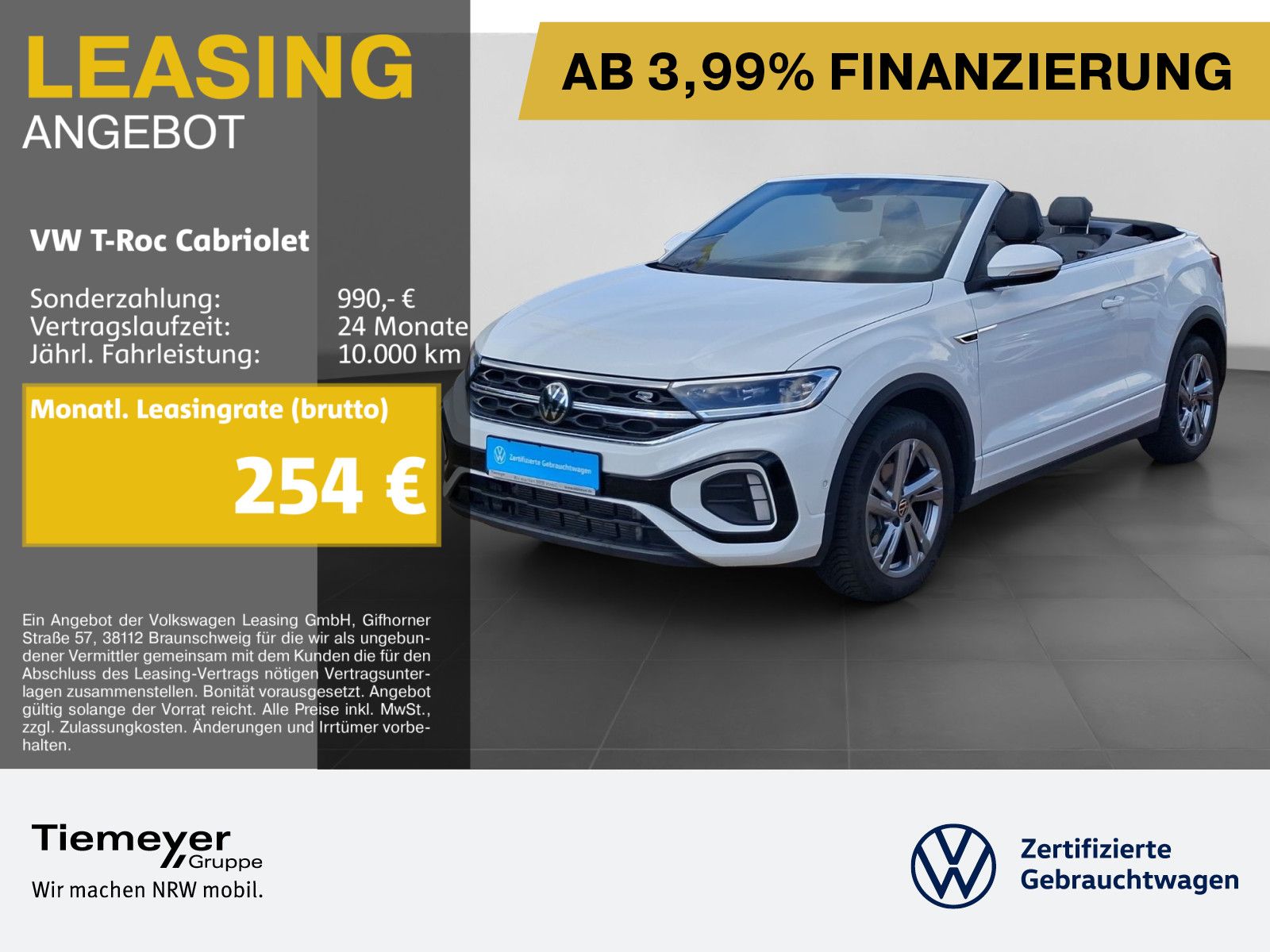 Volkswagen T-Roc Cabriolet 1.5 TSI DSG R-LINE KAMERA AHK