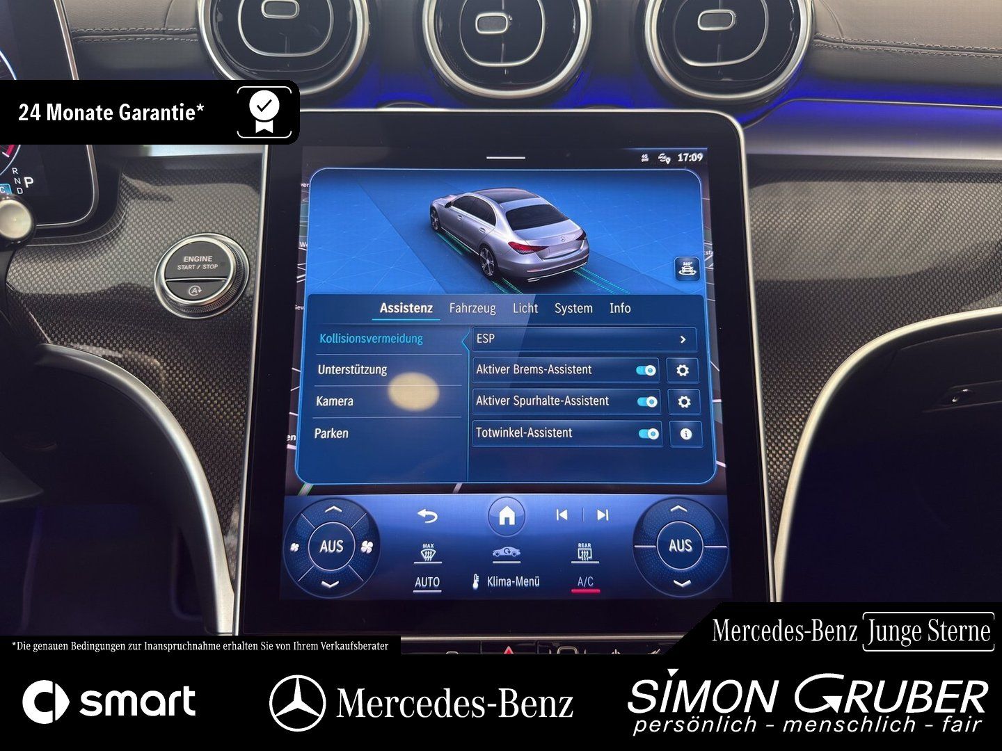 Fahrzeugabbildung Mercedes-Benz C 200 AMG Night Pano Burm Memo 360 Digital Light