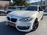 BMW 220 Baureihe 2 Coupe 220 i Sport Line Navi Klima - weiße BMW 2er Reihe