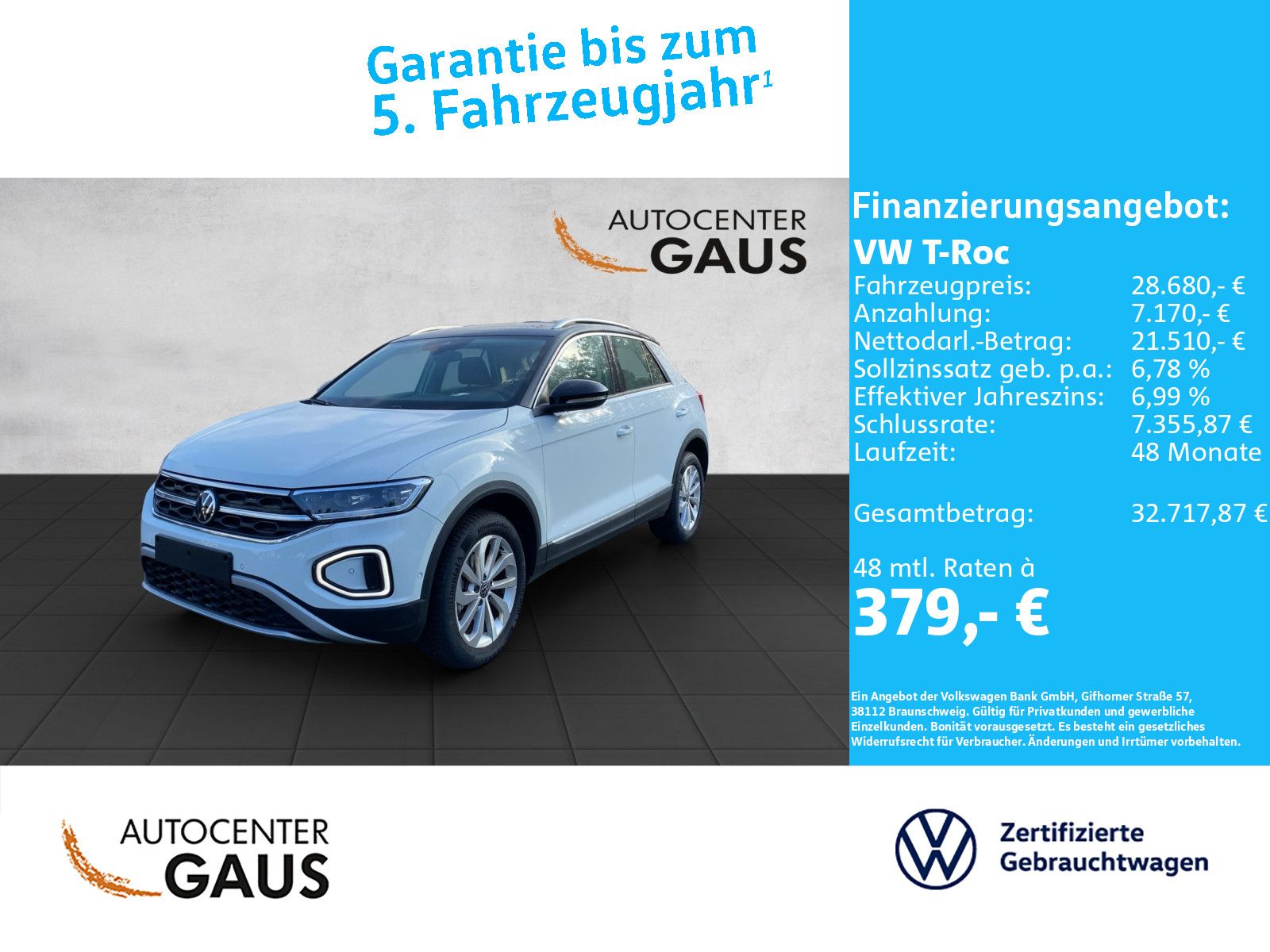 Volkswagen T-Roc Style 1.5 TSI Navi ACC Standhzg foto 2