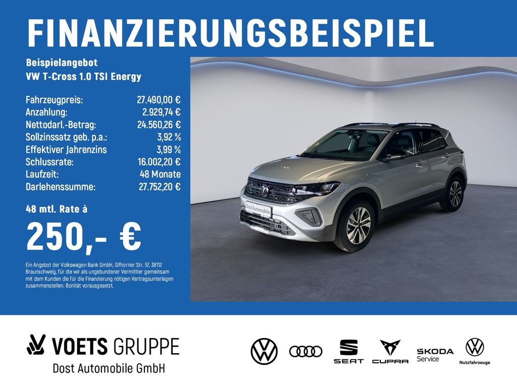 T-Cross 1.0 TSI Energy NAVI+Rear-View+AHK