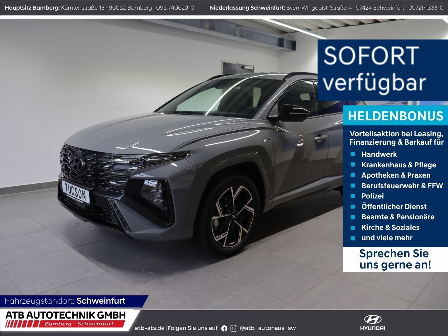 Fahrzeugabbildung Hyundai Tucson N-Line Hybrid MY27 1.6 T-GDi 239 PS 6-AT