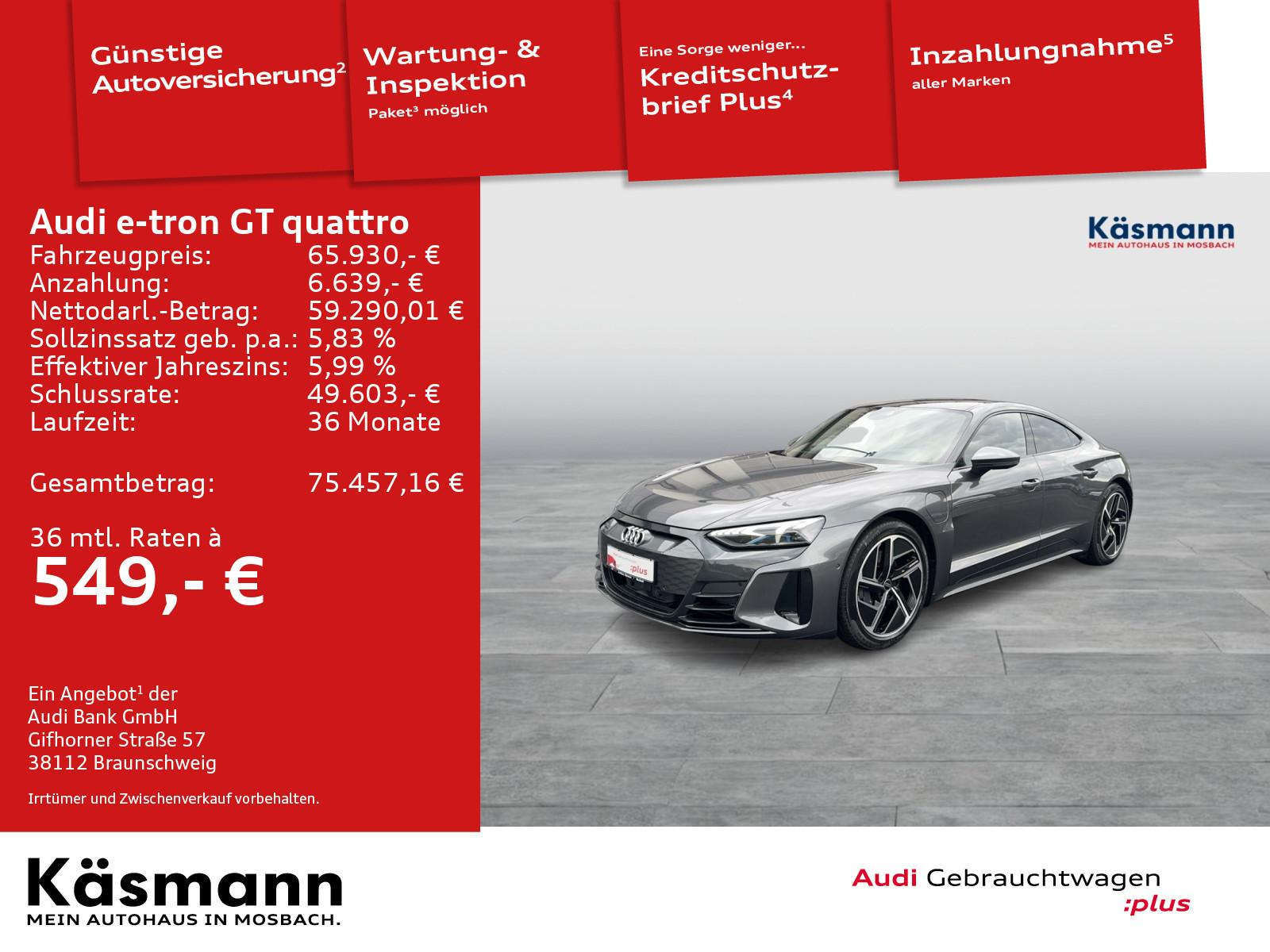 Audi e-tron GT quattro MATRIX HUD B&O ALLRADLEN LUFT