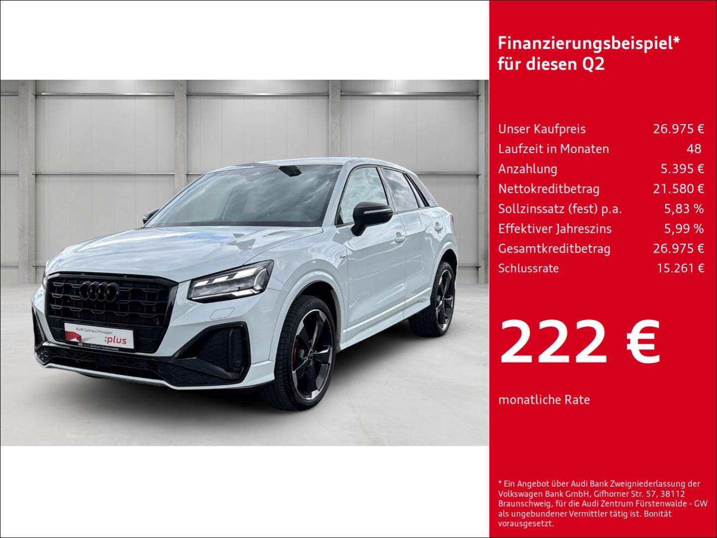 Audi Q2 35 TFSI S-tronic S line Navi Digitales Cockpi