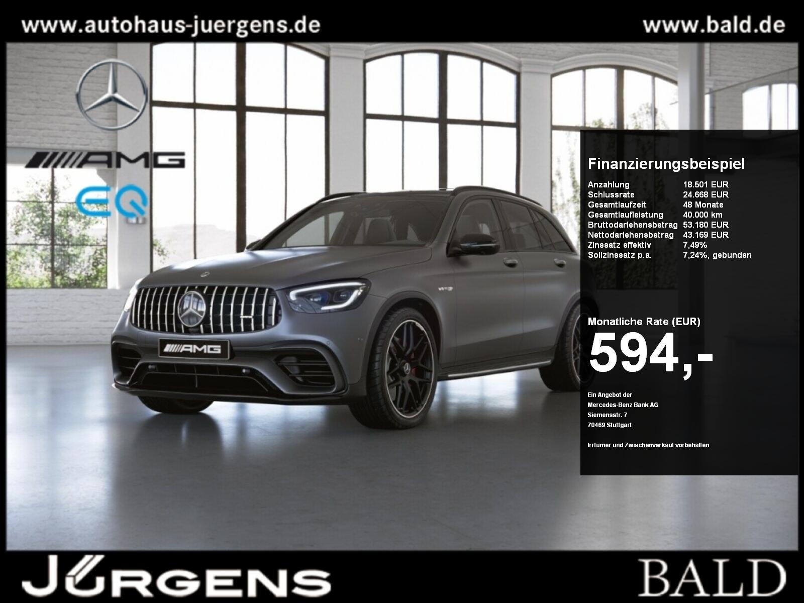 Mercedes-Benz GLC 63 AMG S 4M+ Aero/Perf-Sitze/Pano/Burm/HUD