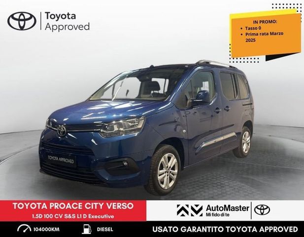 Toyota Proace City Verso 1.5D 100 CV S&S L1 D Ex