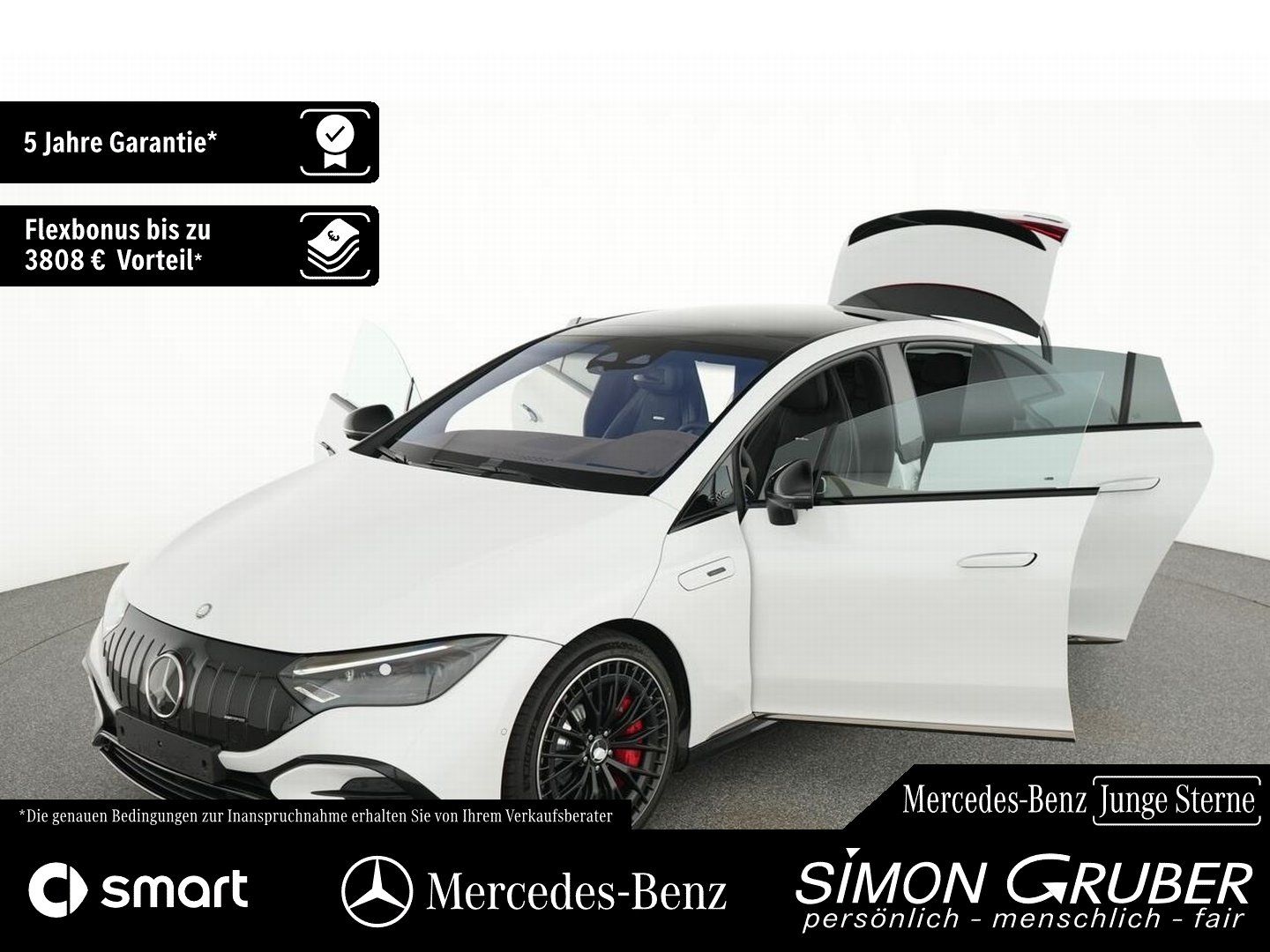 Fahrzeugabbildung Mercedes-Benz EQE 43 4M AMG NightII Carbon Airmatic HUD Hyper