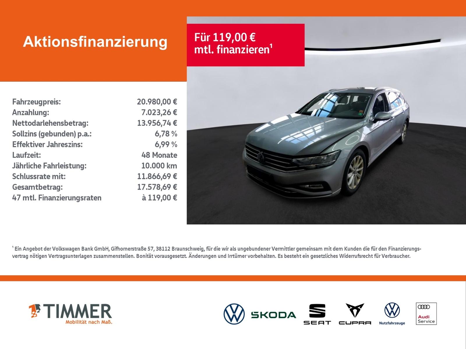 Volkswagen Passat Variant 2.0 TDI DSG BUSINESS +AHK +LED +A