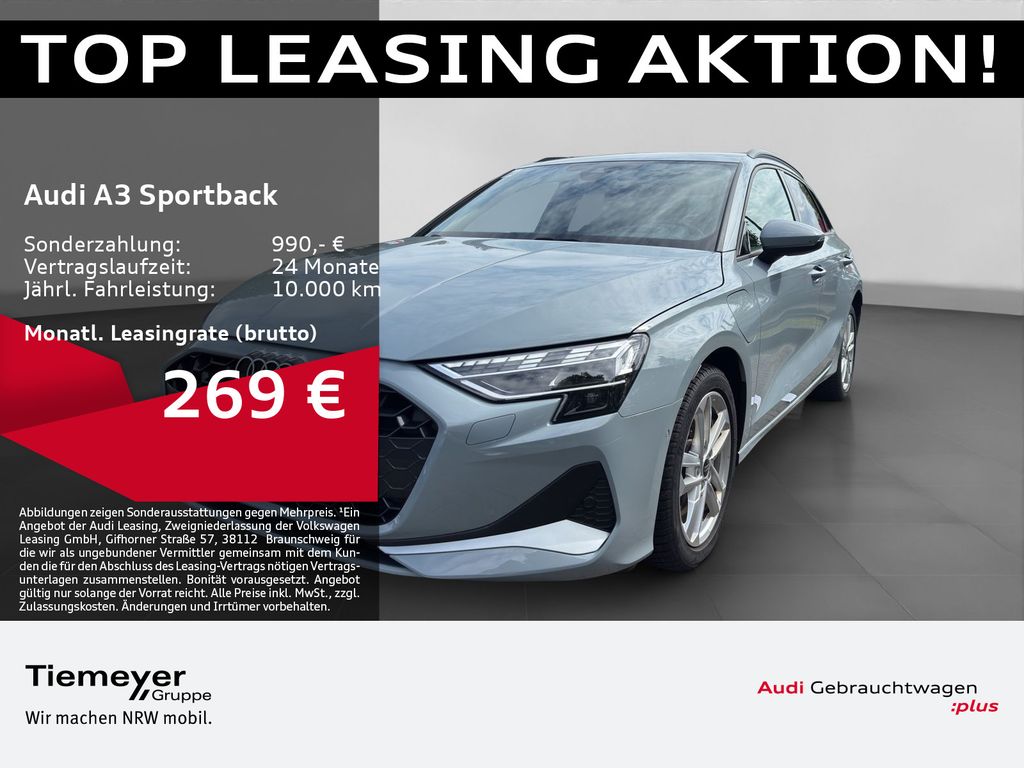 Audi A3 Sportback 40 TFSIe ADVANCED LM18 HuD AHK SONO