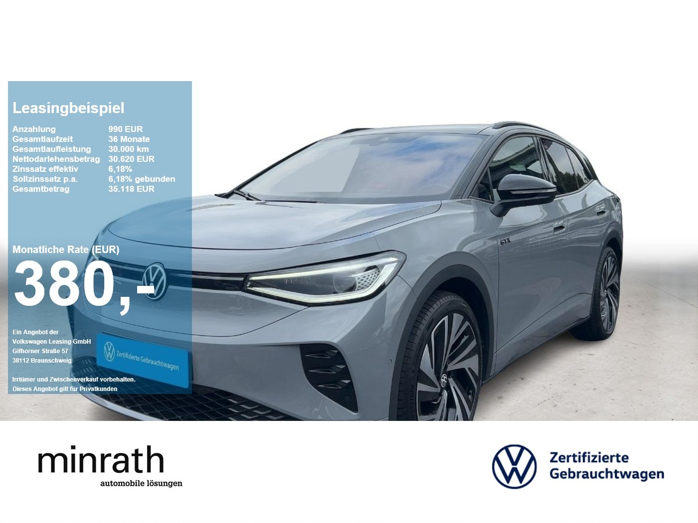 Volkswagen ID.4 GTX 4MOTION 82 kWh MATRIX+DCC+NAVI+RFK+SHZ