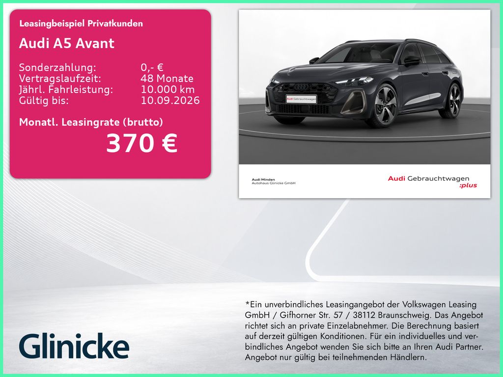 Audi A5 Avant 2.0 TFSIe qu. edition one LED LM 20" Na