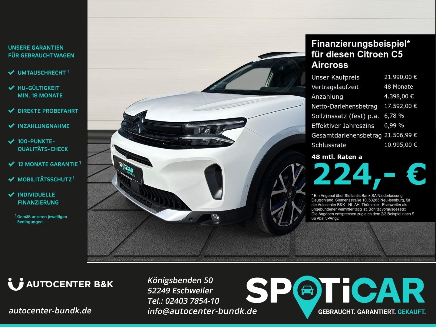 Citroën C5 Aircross BlueHDI 130 EAT8 Shine Pack AHK 360°