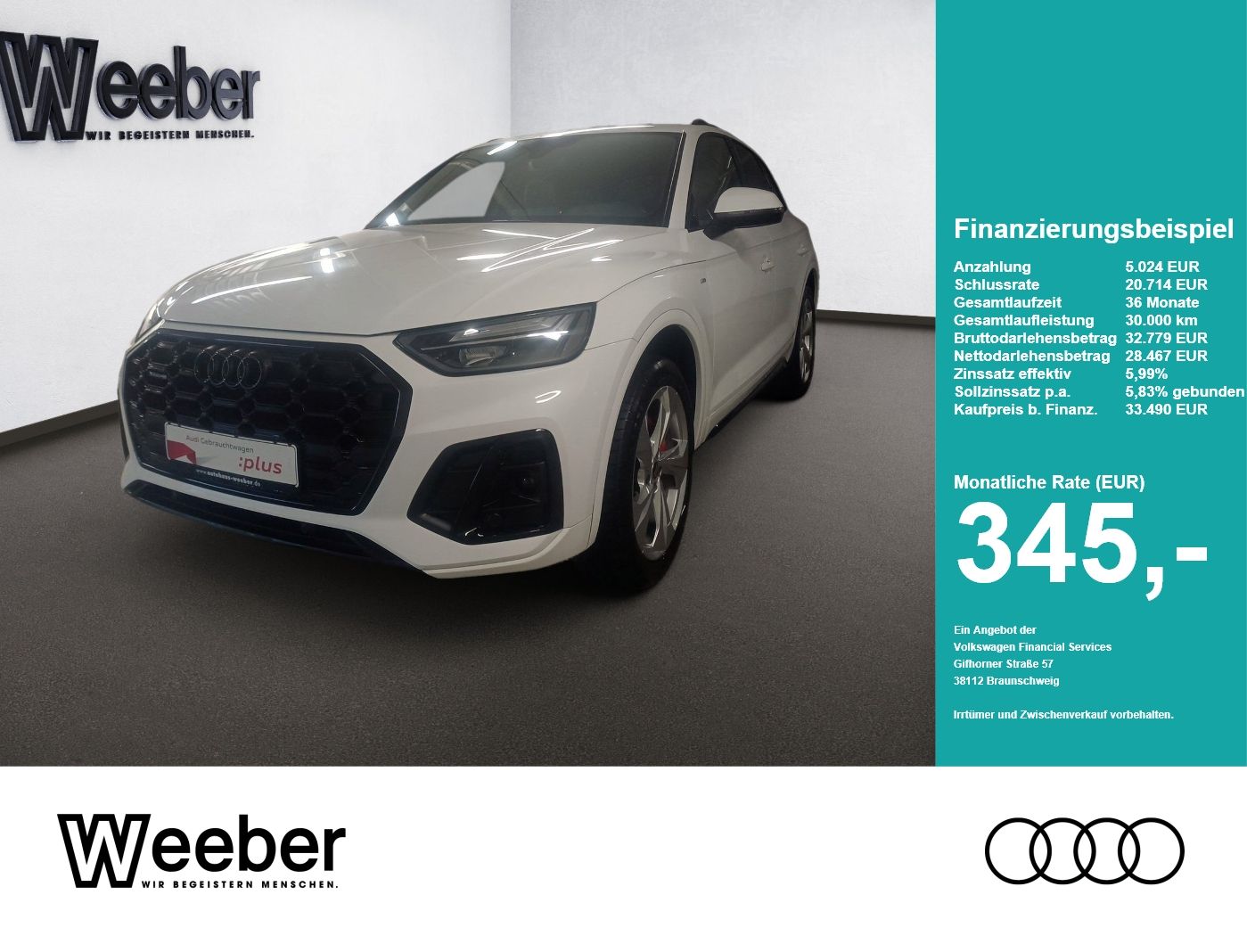 Audi Q5 quattro S line *BLACKSTYLE*20 LM*AHK*KAMERA*