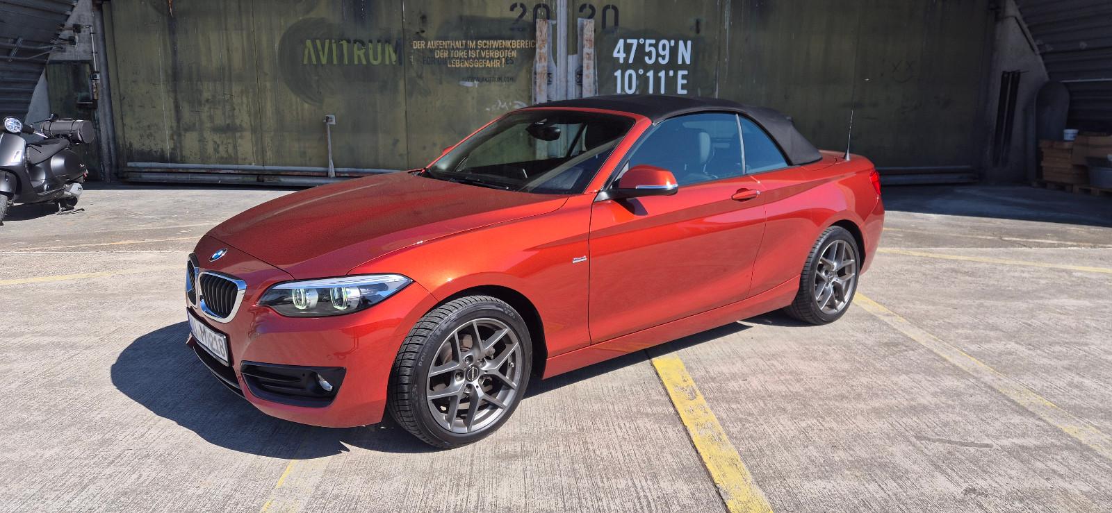 BMW 218 2 Cabrio 218 d Sport Line, AHK, HarmanKardon