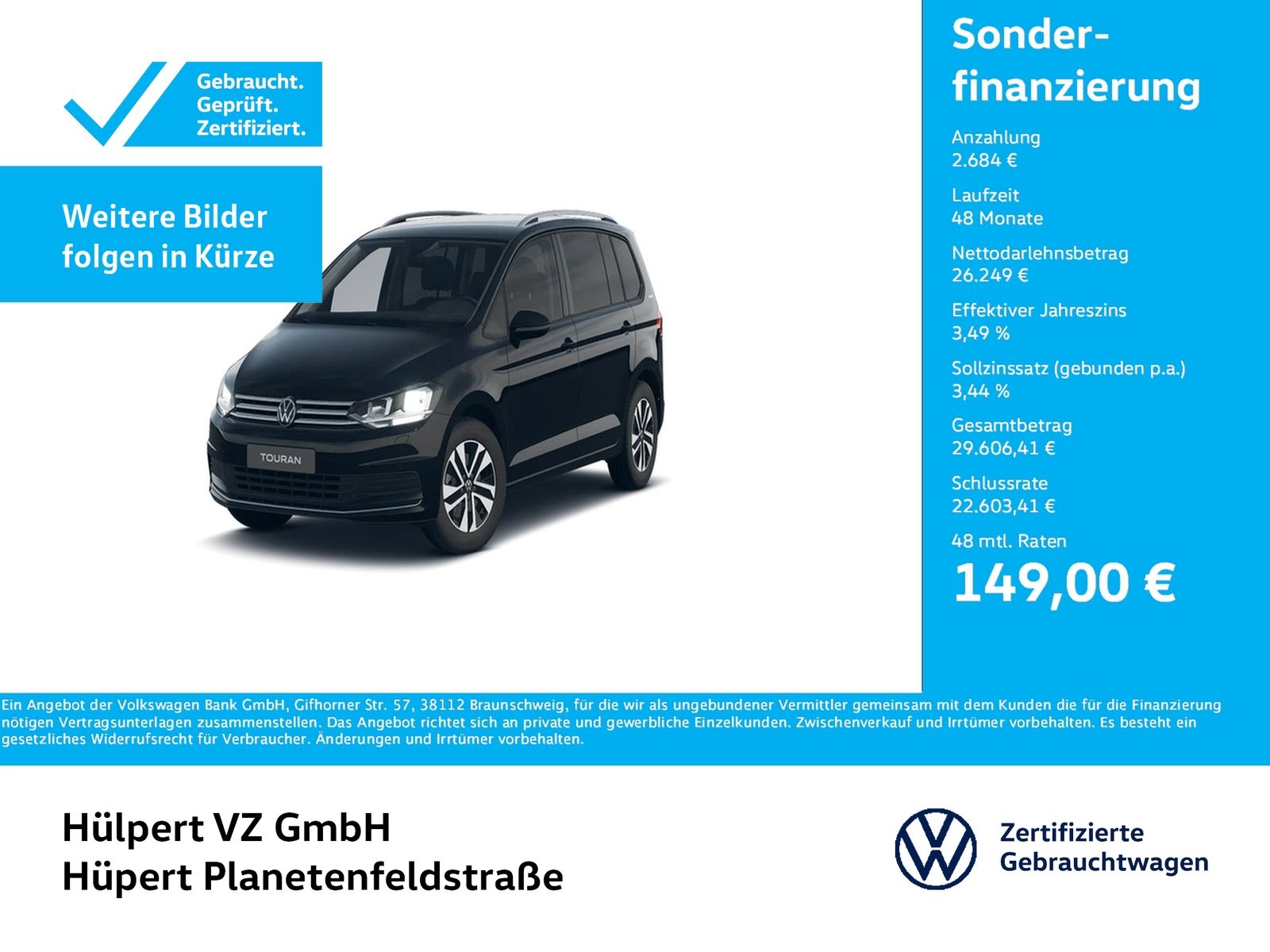 Volkswagen Touran 1.5 ENERGY 7SITZE CAM ACC E-KLAPPE NAVI foto 1