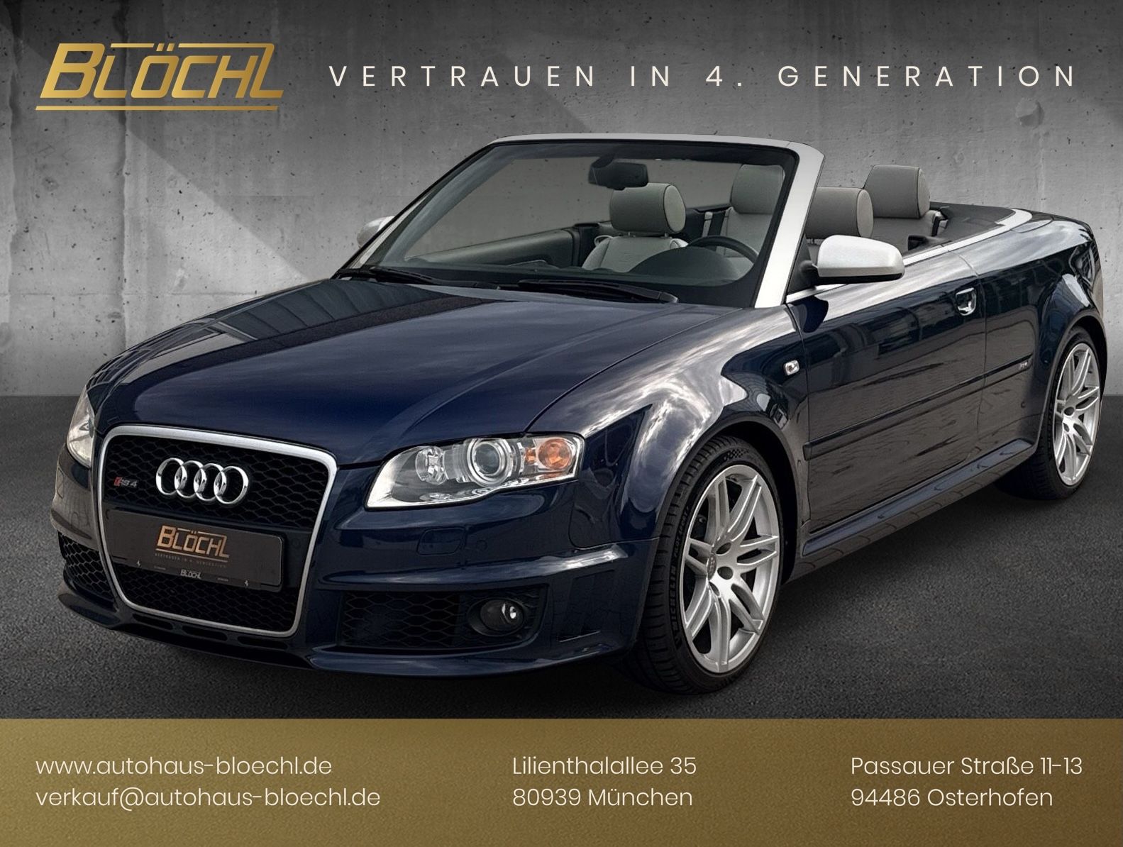 AUDI RS4 Cabrio*Top Zustand*Scheckheft*Sammler – Ansicht 1 von 28