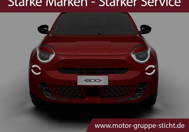 Fiat 600e Elektro RED DAB #BT #ANDROID #PDC #LED