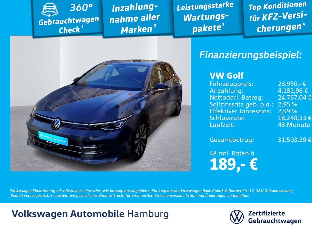 Golf VIII 2.0TDI DSG AHK Kamera Navi Sitzheizung