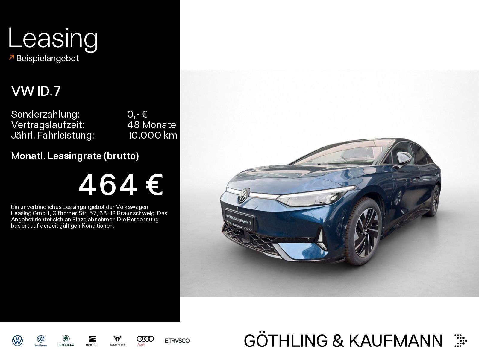 Volkswagen ID.7 GTX 4M*NAVI*WP*AHK*360*IQ.DRIVE*IQ.LIGHT*20