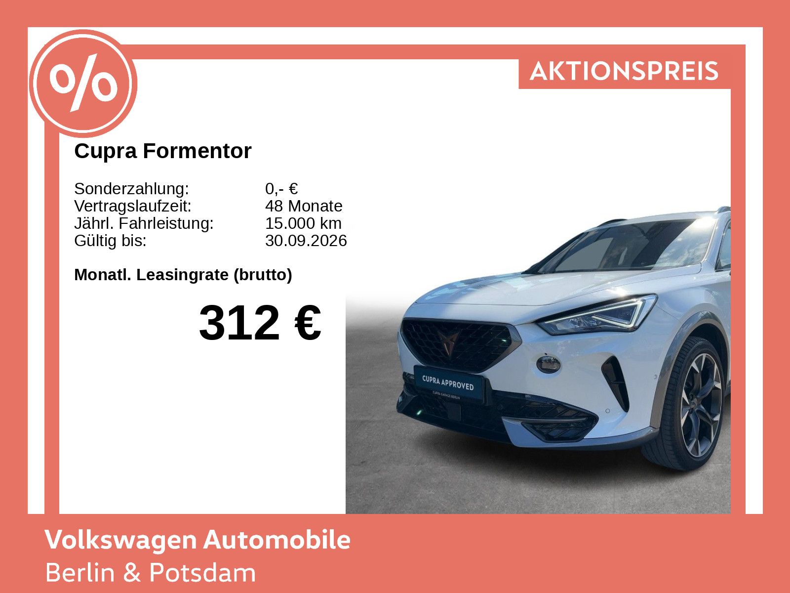 Cupra Formentor 2.0 TSI DSG VZ Navi LED ACC PDC