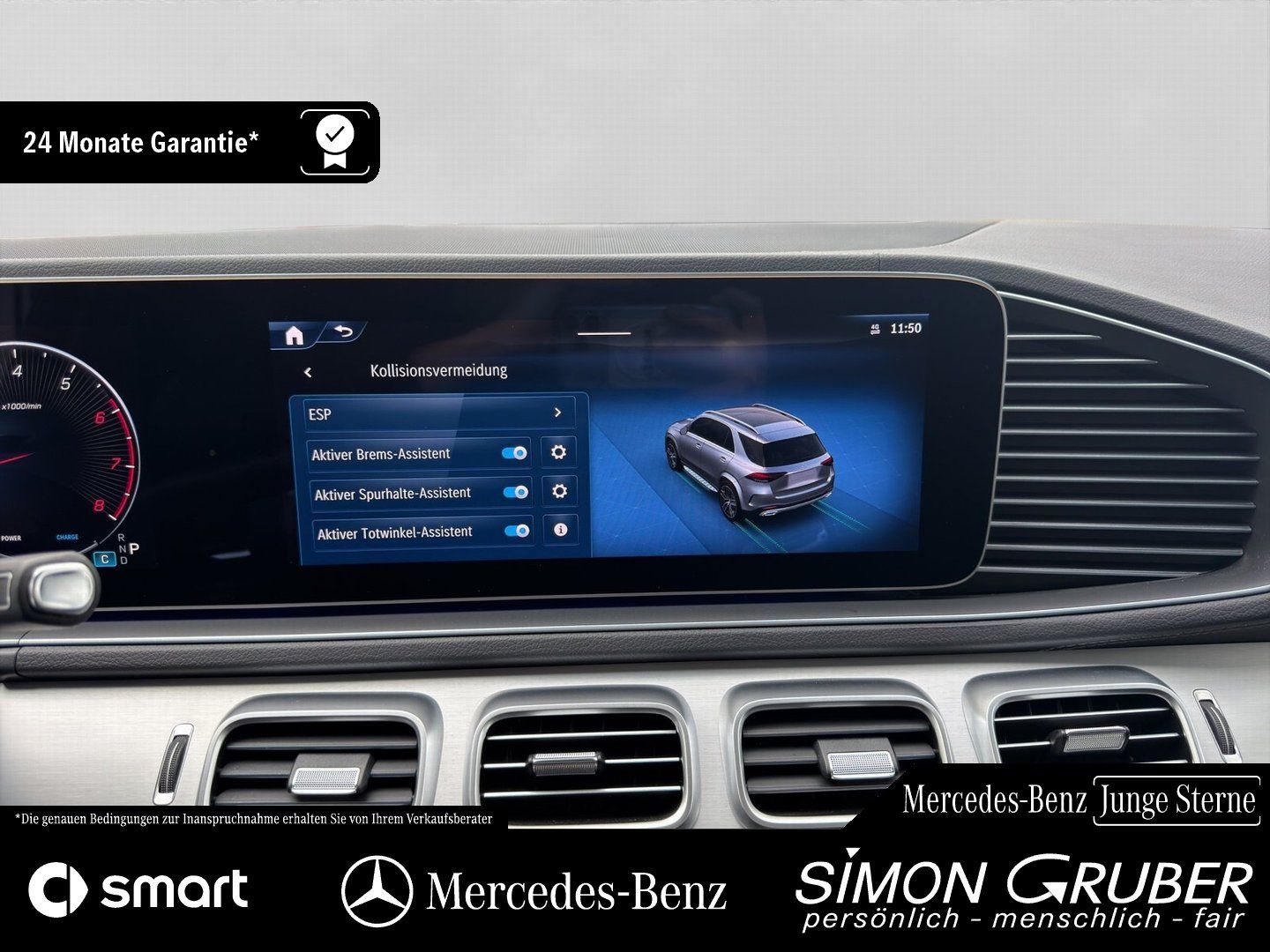 Fahrzeugabbildung Mercedes-Benz GLE 450 4M AMG Night MBeam Burmester AHK 22Zoll